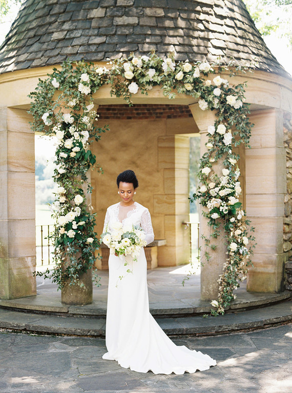 Wedding floral arch