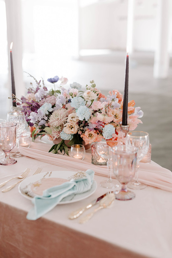Bright wedding flowers