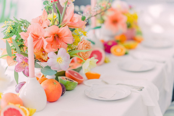 Citrus floral arrangement