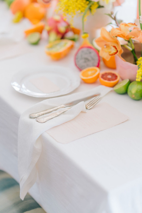 Citrus floral arrangement