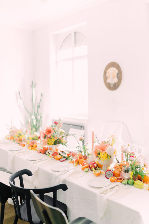 Colorful tablescape