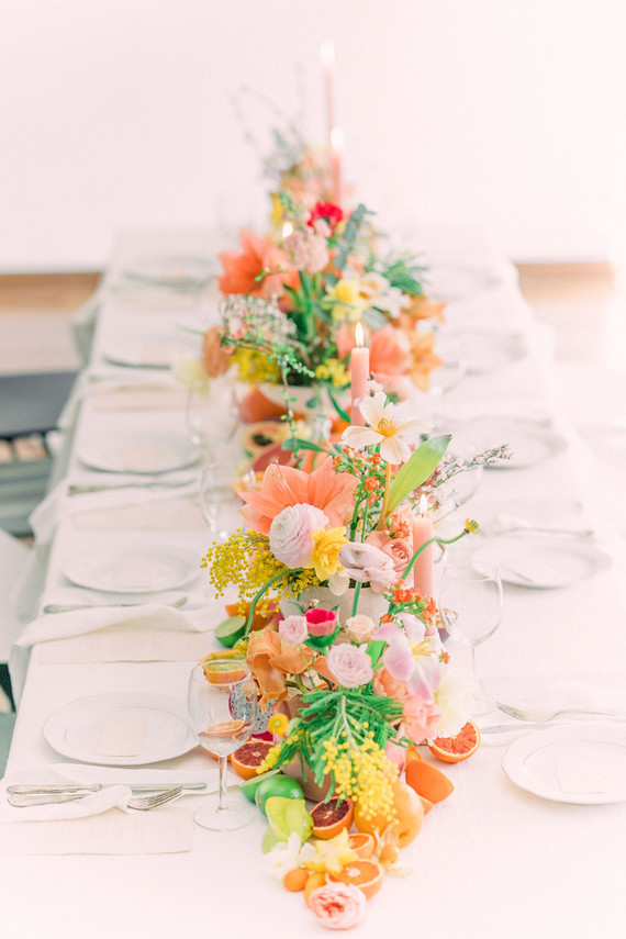 Colorful tablescape