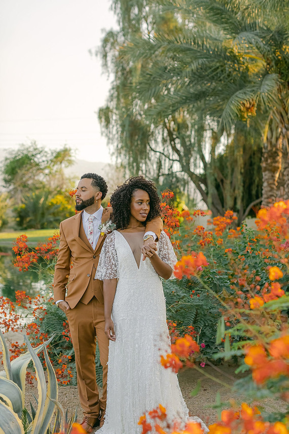 Tropical modern wedding