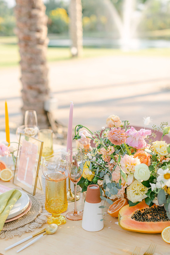 Summer tropical wedding