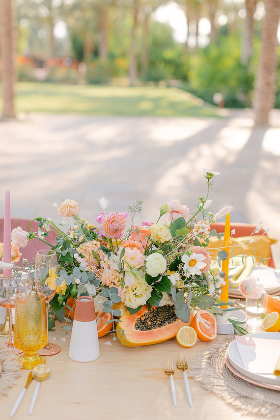 Summer tropical wedding