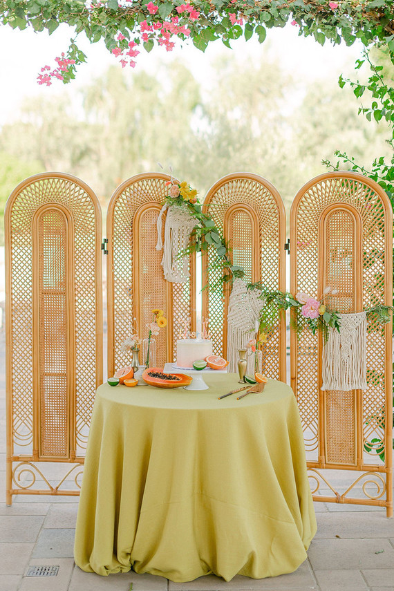 Summer tropical wedding