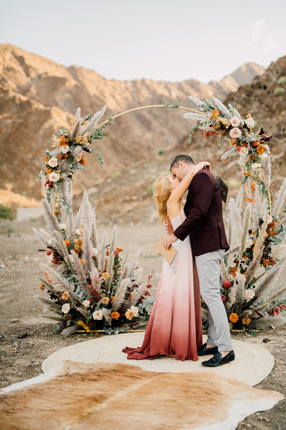 Desert micro wedding