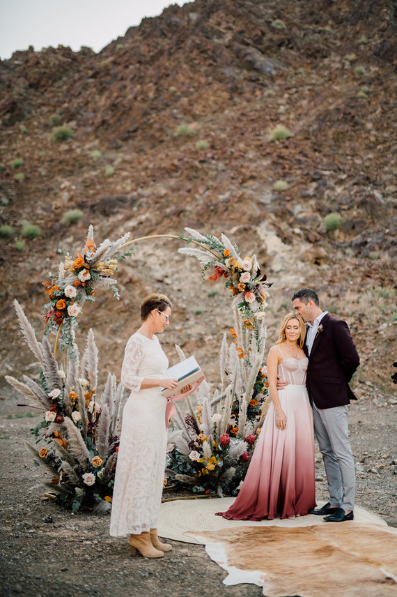 Desert micro wedding