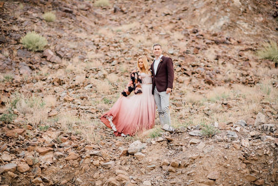 Desert micro wedding