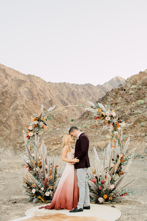 Desert micro wedding