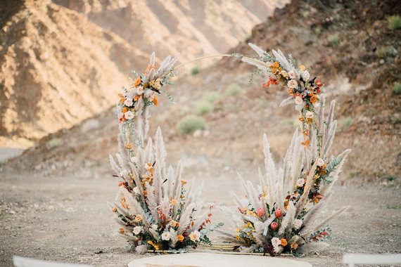 Desert micro wedding