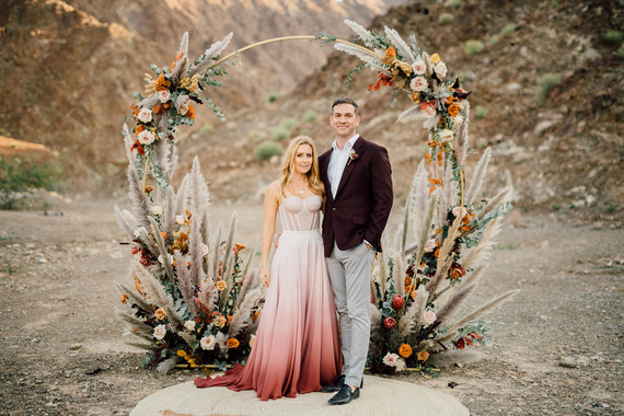 Desert micro wedding