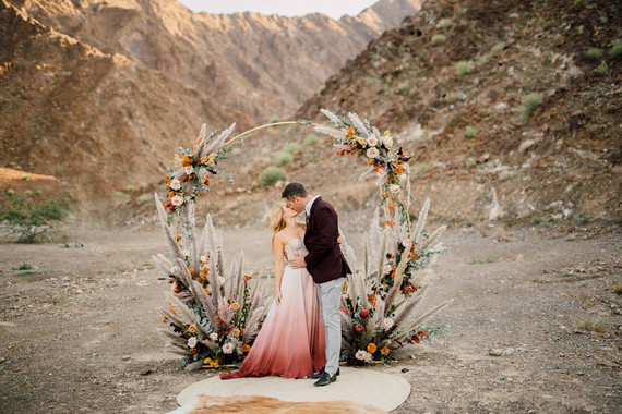 Desert micro wedding