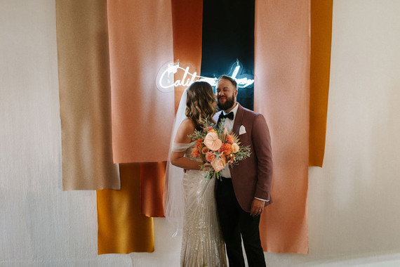 Palm Springs wedding decor