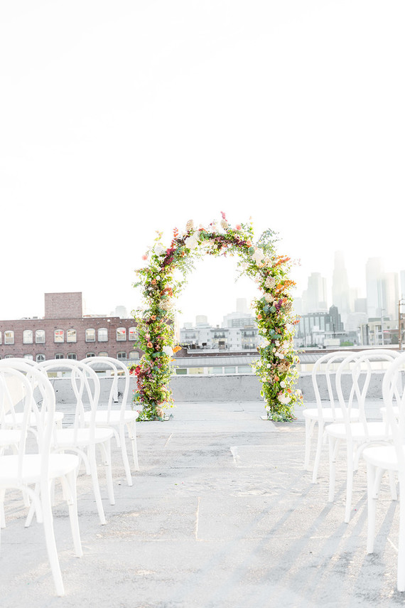 rooftop autumn elopement