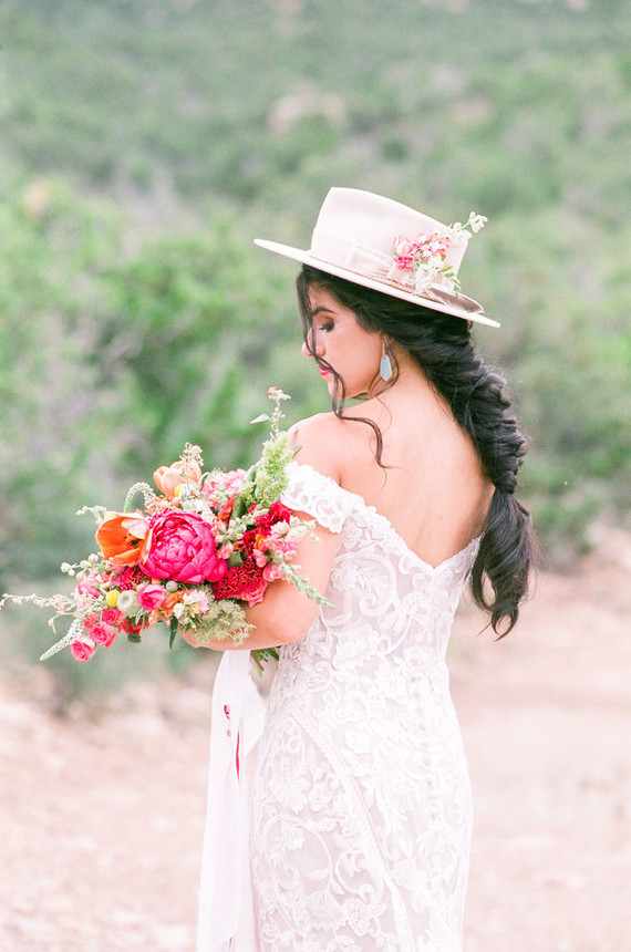 Bride with a hat