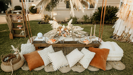 Boho baby shower