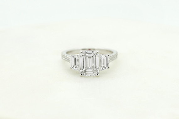 Diamond Trilogy engagement ring