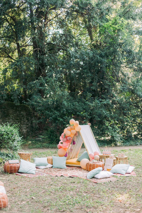 Magical fall fairytale birthday party in the forest