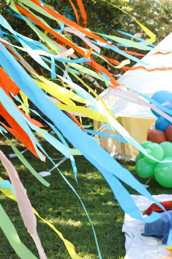 Groovy rainbow themed second birthday party