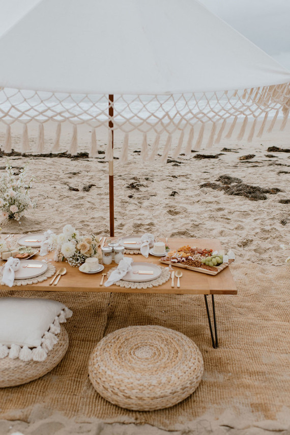 boho beach bridal shower