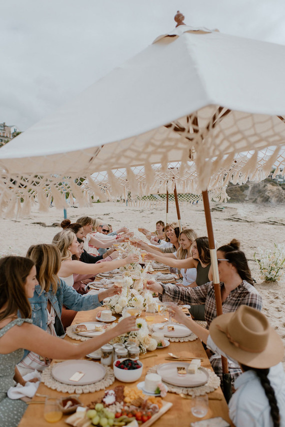 boho beach bridal shower Inspiration