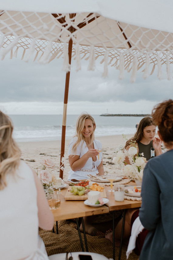 boho beach bridal shower