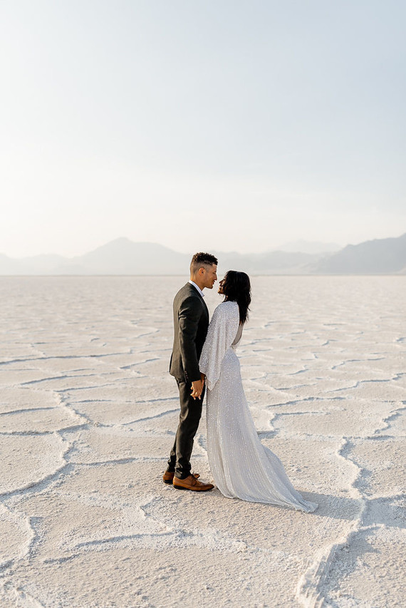 Anniversary shoot in the Salt Flats of Utah Inspiration