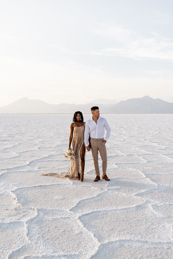 Anniversary shoot in the Salt Flats of Utah