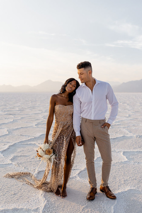 Anniversary shoot in the Salt Flats of Utah Inspiration