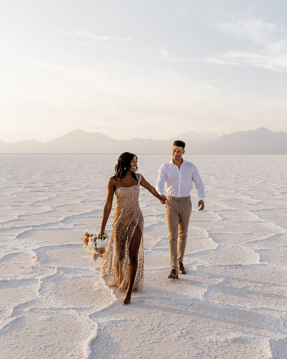 Anniversary shoot in the Salt Flats of Utah