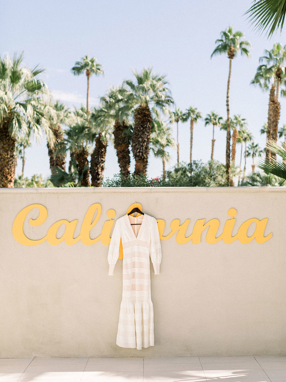 Palm Springs wedding dress