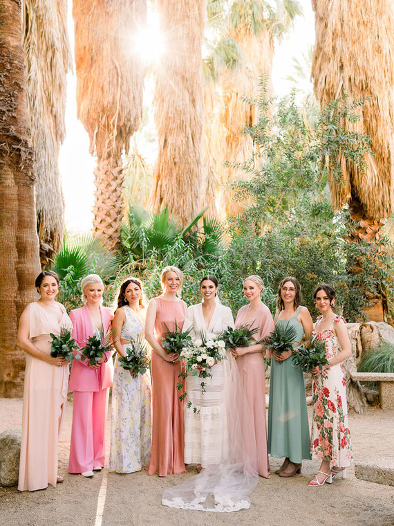 Palm Springs bridesmaids