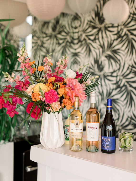 Palm Springs wedding bar