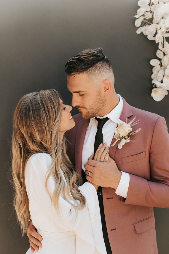 black and white wedding