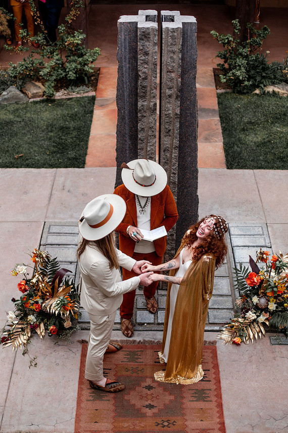 New Mexico wedding ceremony