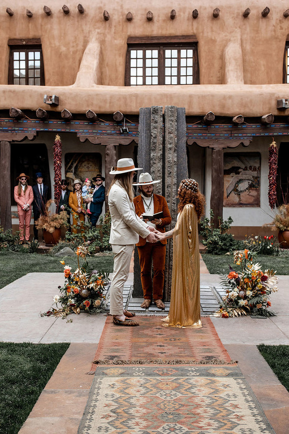 New Mexico bride and groom