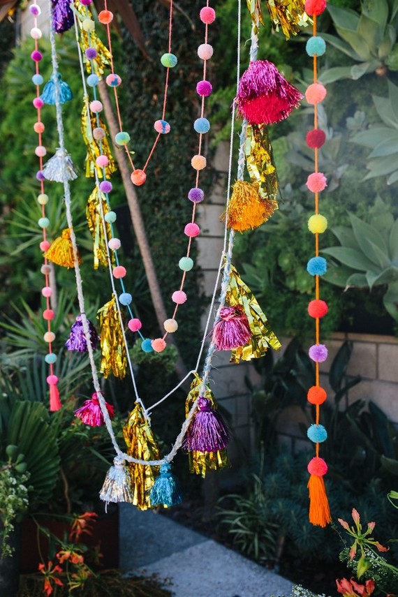 colorful wedding decor