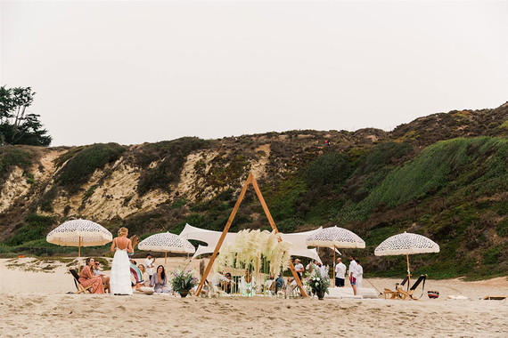 California beach wedding
