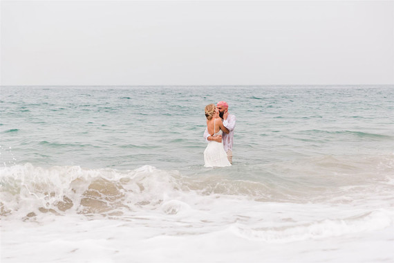 California beach wedding