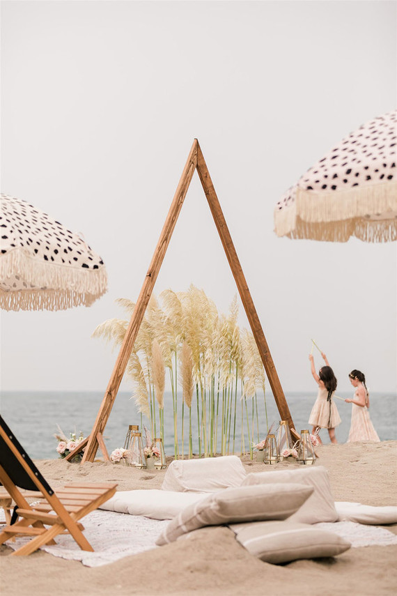 California beach wedding