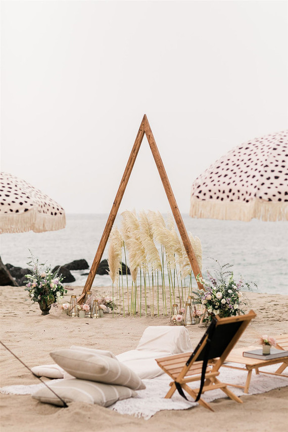 California beach wedding