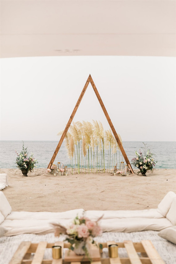 California beach wedding