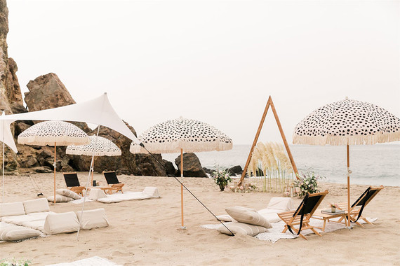 California beach wedding