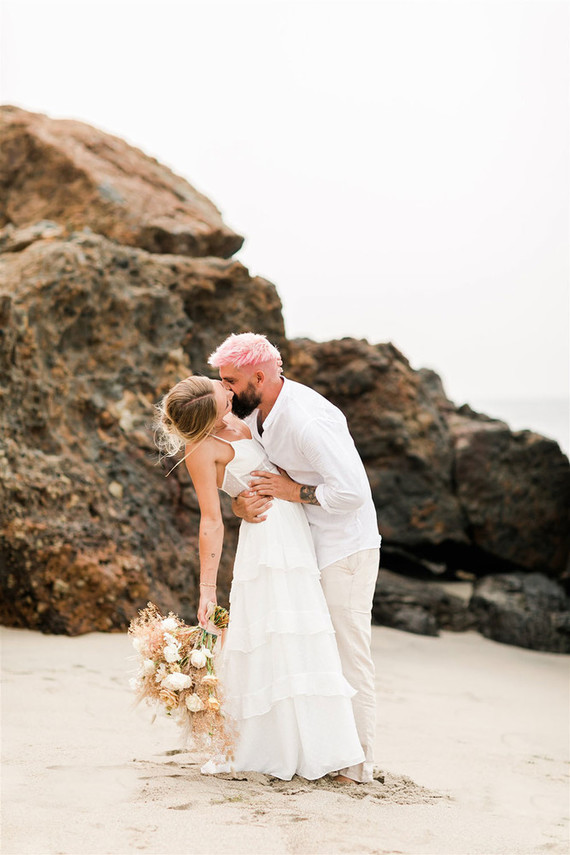 California beach wedding