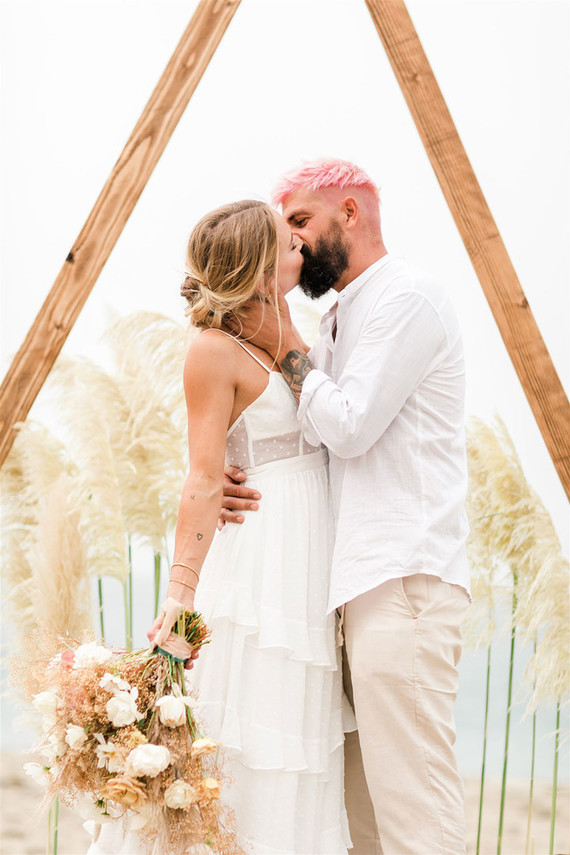 California beach wedding