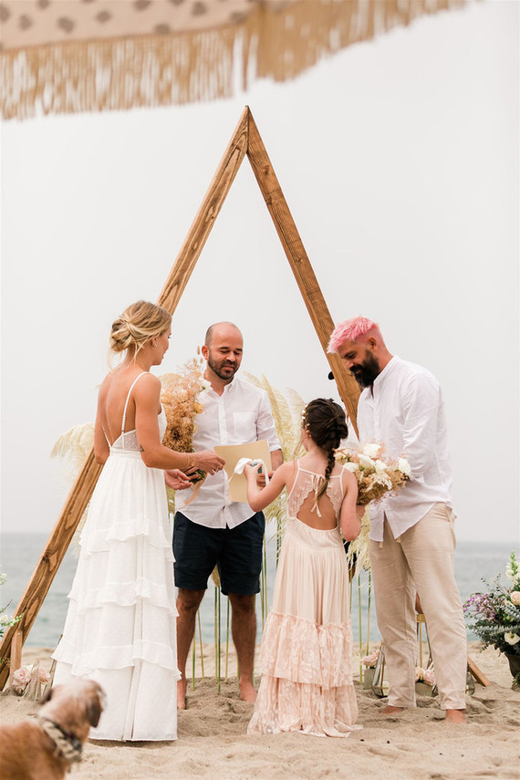 California beach wedding