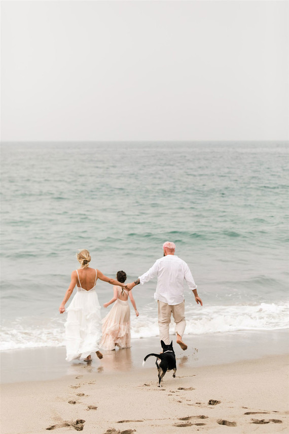 California beach wedding