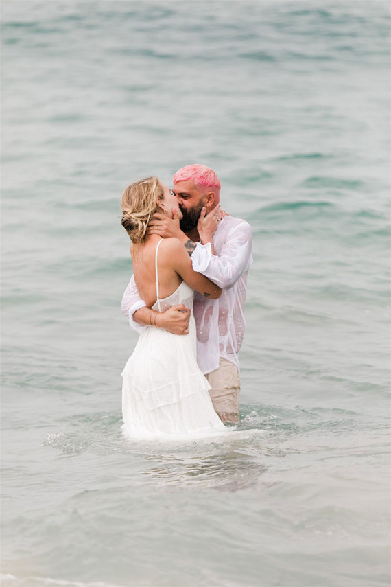 California beach wedding