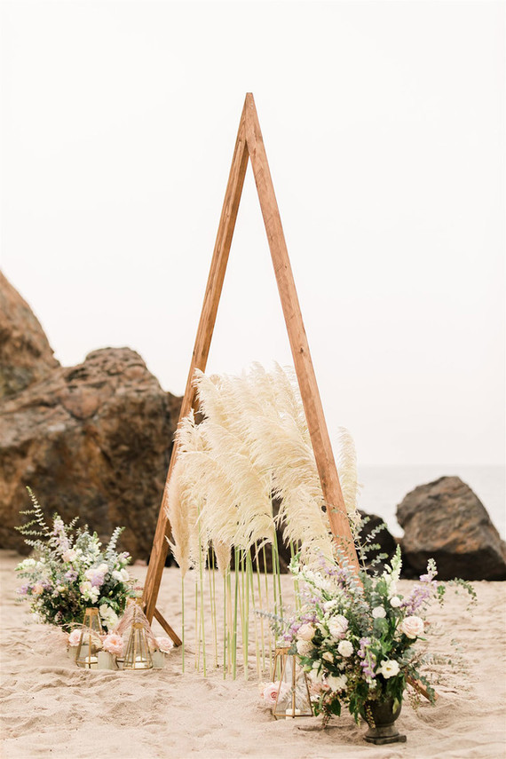 California beach wedding